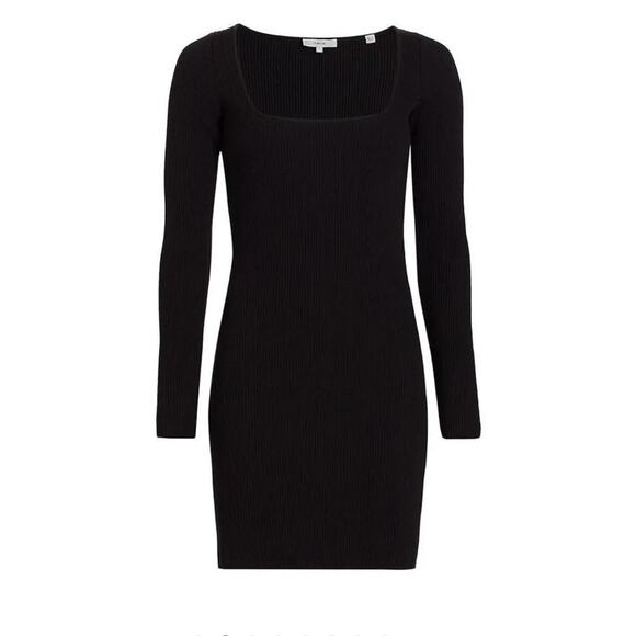Vince Black Square Neck Knit Dress
Long Sleeves Ribbed Mini Dress Size: Medium - Picture 4 of 9